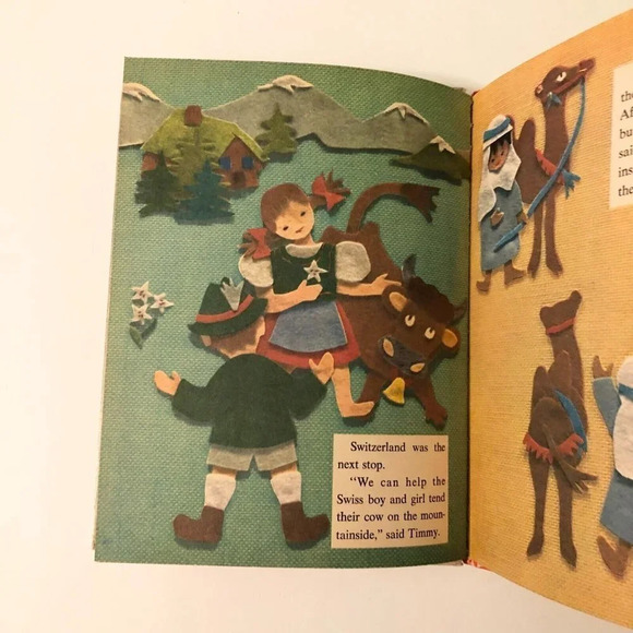 Vintage 1964 Wonder Book Around The  World Cut Out Book - Picture 11 of 16